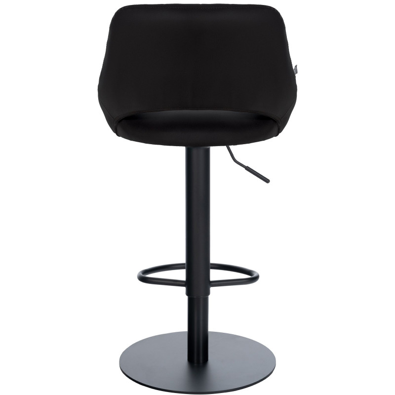 Ensemble de 2 tabourets de bar HD Milet B, similicuir noir