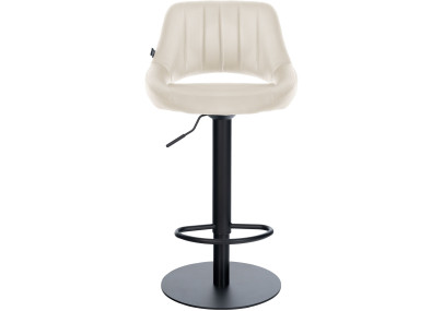 Ensemble de 2 tabourets de bar HD Milet B, similicuir crème