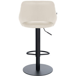 Ensemble de 2 tabourets de bar HD Milet B, similicuir crème