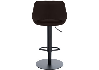 Ensemble de 2 tabourets de bar HD Milet B, similicuir brun