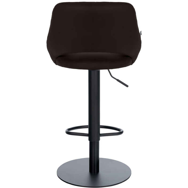 Ensemble de 2 tabourets de bar HD Milet B, similicuir brun