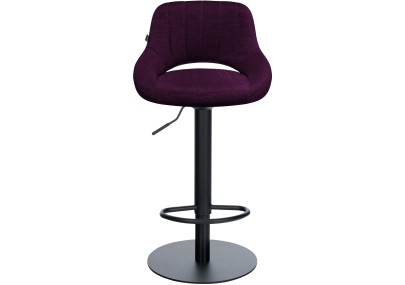 Ensemble de 2 tabourets de bar HD Milet B en tissu violet