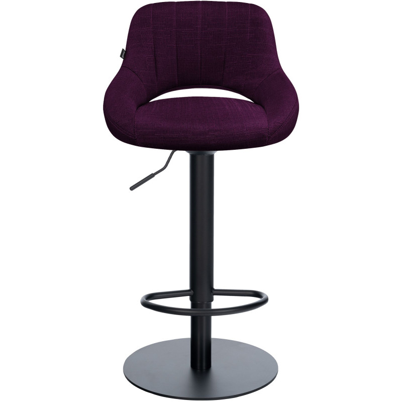 Ensemble de 2 tabourets de bar HD Milet B en tissu violet