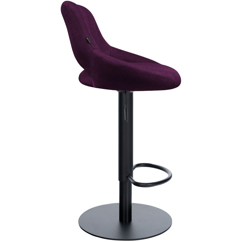 Ensemble de 2 tabourets de bar HD Milet B en tissu violet