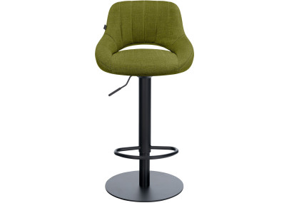 Ensemble de 2 tabourets de bar HD Milet B en tissu vert