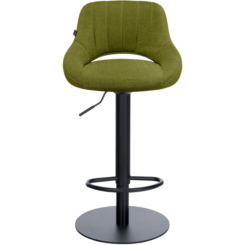 Ensemble de 2 tabourets de bar HD Milet B en tissu vert