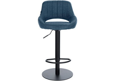 Ensemble de 2 tabourets de bar HD Milet B en tissu bleu