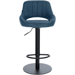 Ensemble de 2 tabourets de bar HD Milet B en tissu bleu