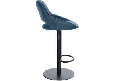 Ensemble de 2 tabourets de bar HD Milet B en tissu bleu