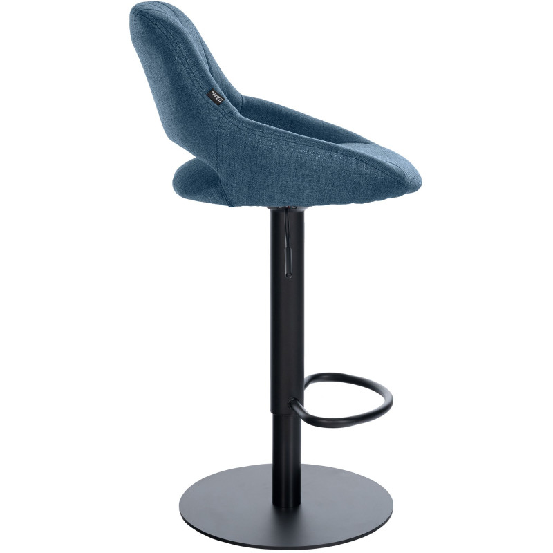 Ensemble de 2 tabourets de bar HD Milet B en tissu bleu