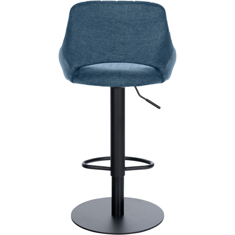 Ensemble de 2 tabourets de bar HD Milet B en tissu bleu