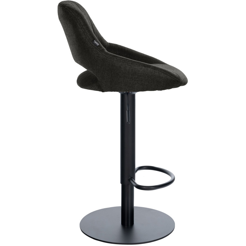 Ensemble de 2 tabourets de bar HD Milet B en tissu gris foncé