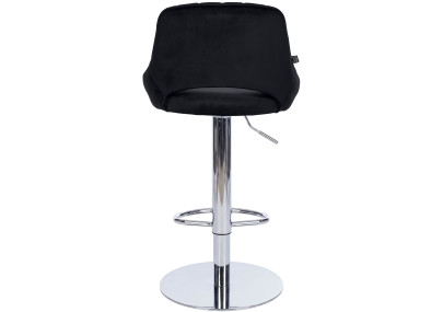 Ensemble de 2 tabourets de bar HD Milet C en velours noir