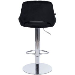 Ensemble de 2 tabourets de bar HD Milet C en velours noir