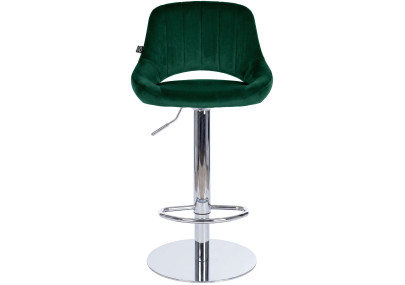 Ensemble de 2 tabourets de bar HD Milet C en velours vert