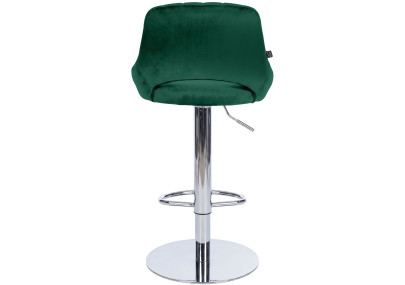 Ensemble de 2 tabourets de bar HD Milet C en velours vert