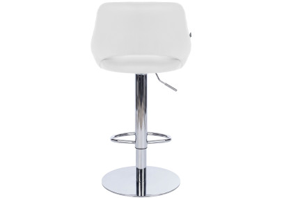 Ensemble de 2 tabourets de bar HD Milet C, similicuir blanc