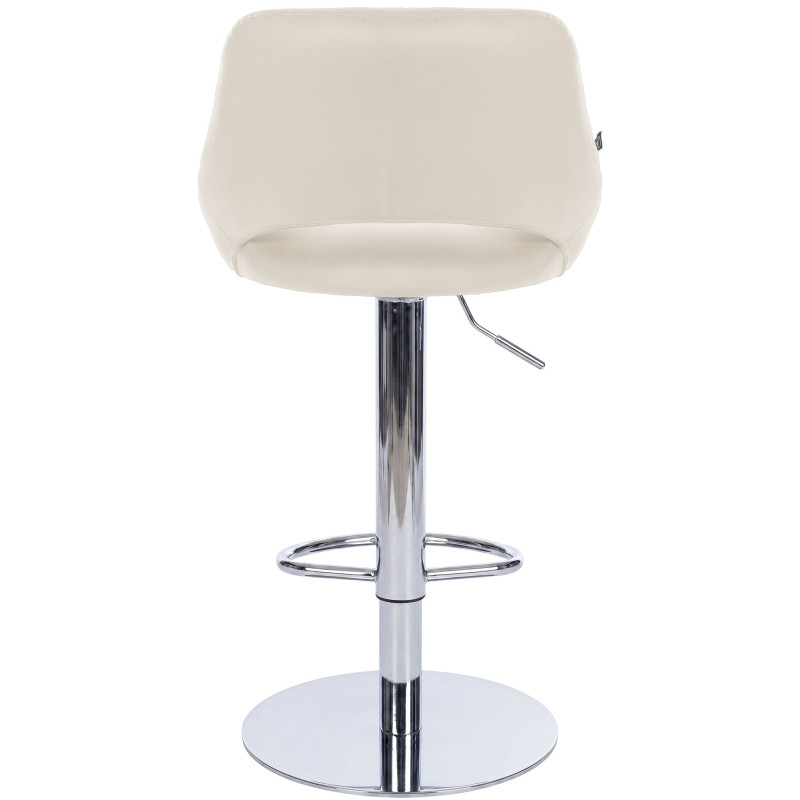 Ensemble de 2 tabourets de bar HD Milet C, similicuir crème