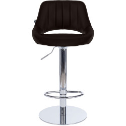 Ensemble de 2 tabourets de bar HD Milet C, similicuir brun