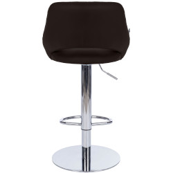 Ensemble de 2 tabourets de bar HD Milet C, similicuir brun