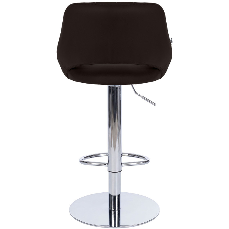 Ensemble de 2 tabourets de bar HD Milet C, similicuir brun