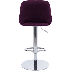 Ensemble de 2 tabourets de bar HD Milet C en tissu violet