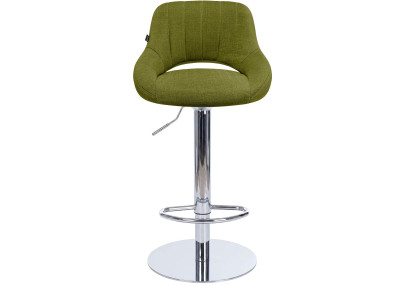 Ensemble de 2 tabourets de bar HD Milet C en tissu vert