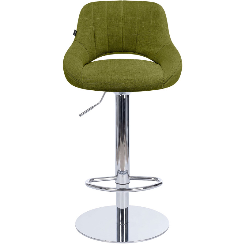Ensemble de 2 tabourets de bar HD Milet C en tissu vert