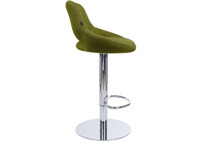 Ensemble de 2 tabourets de bar HD Milet C en tissu vert