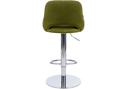Ensemble de 2 tabourets de bar HD Milet C en tissu vert