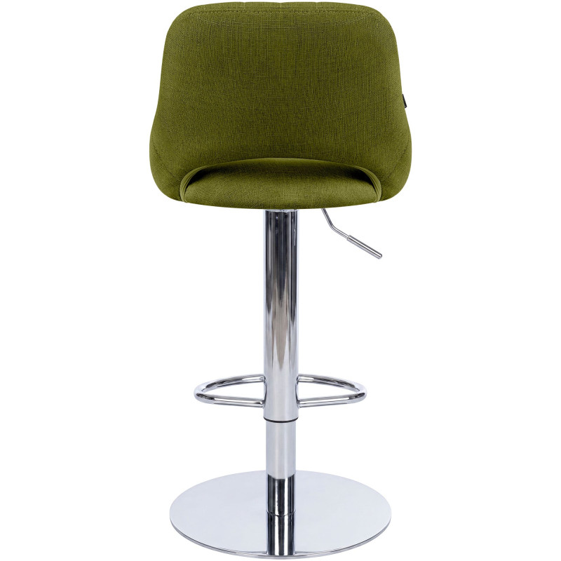 Ensemble de 2 tabourets de bar HD Milet C en tissu vert