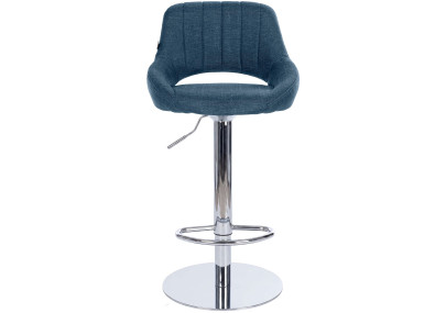 Ensemble de 2 tabourets de bar HD Milet C en tissu bleu