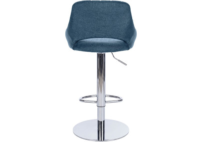 Ensemble de 2 tabourets de bar HD Milet C en tissu bleu