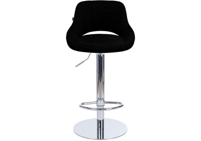 Ensemble de 2 tabourets de bar HD Milet C en tissu gris foncé