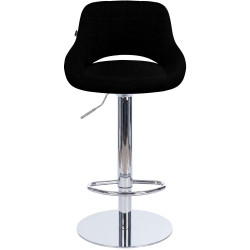 Ensemble de 2 tabourets de bar HD Milet C en tissu gris foncé
