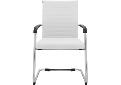 Ensemble de 2 chaises visiteurs Hakon blanc