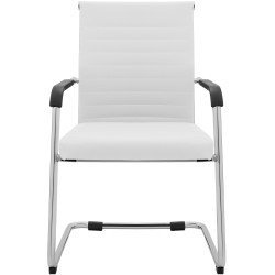 Ensemble de 2 chaises visiteurs Hakon blanc