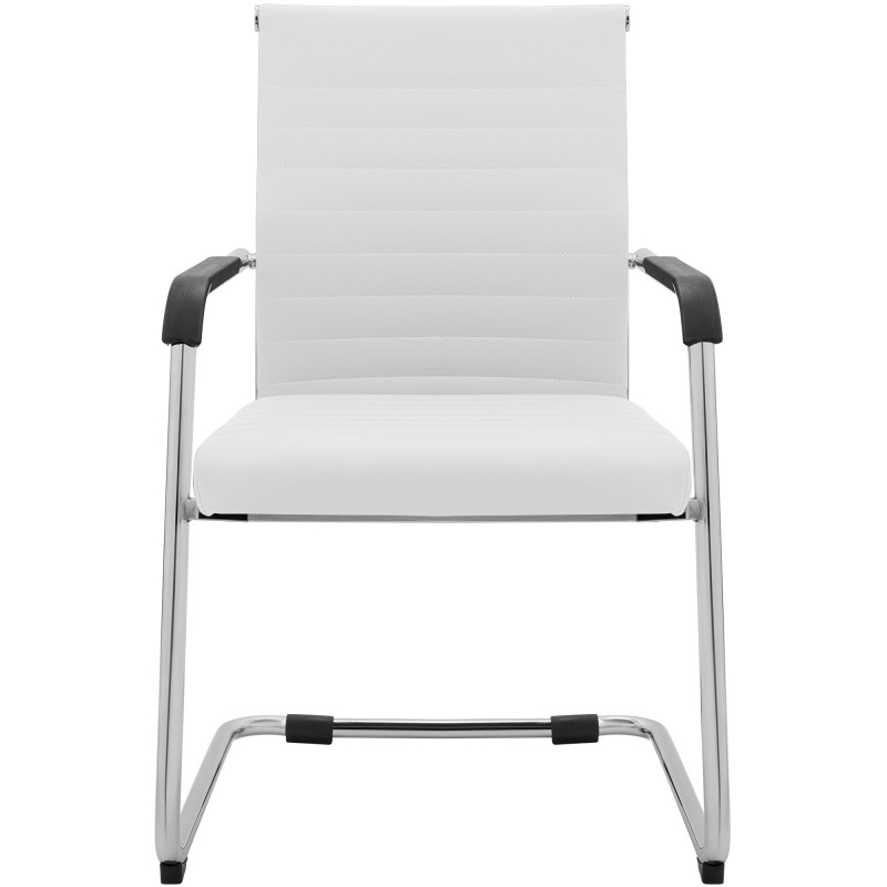 Ensemble de 2 chaises visiteurs Hakon blanc