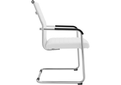 Ensemble de 2 chaises visiteurs Hakon blanc