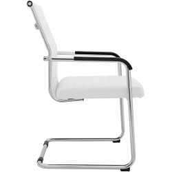 Ensemble de 2 chaises visiteurs Hakon blanc