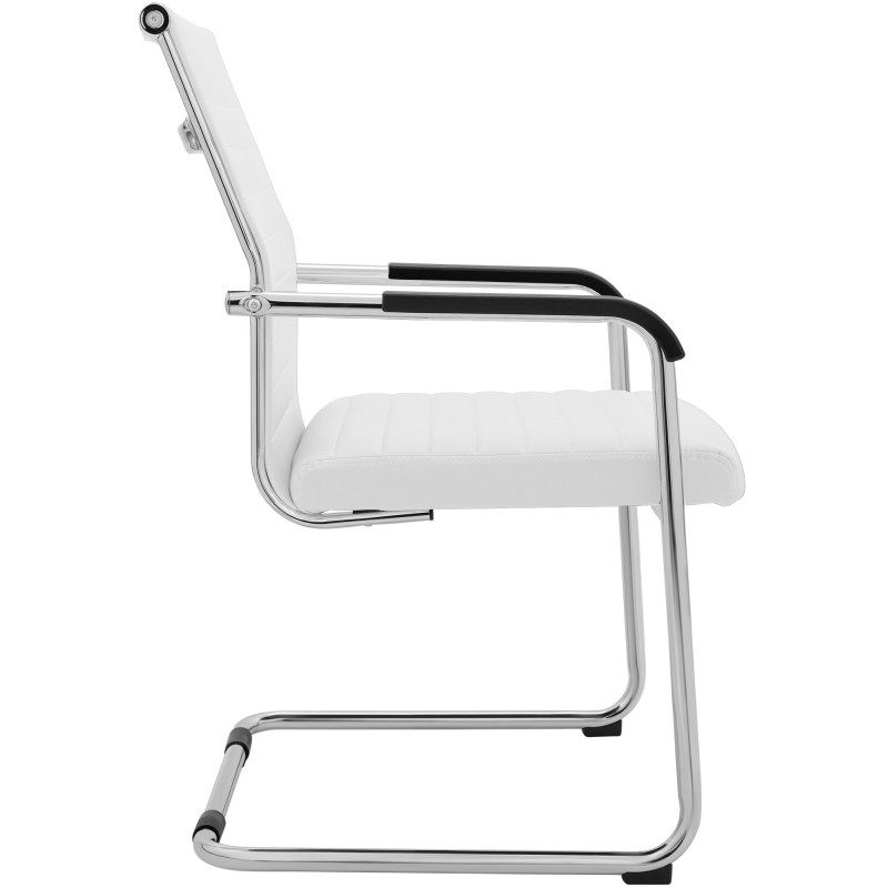 Ensemble de 2 chaises visiteurs Hakon blanc