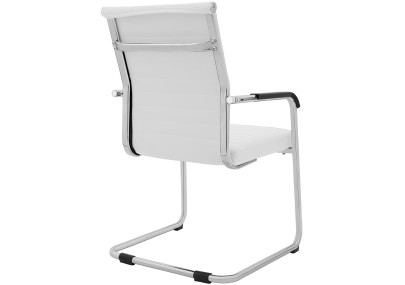 Ensemble de 2 chaises visiteurs Hakon blanc