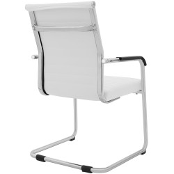 Ensemble de 2 chaises visiteurs Hakon blanc