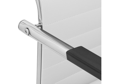 Ensemble de 2 chaises visiteurs Hakon blanc