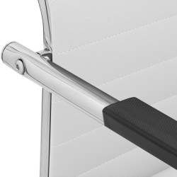 Ensemble de 2 chaises visiteurs Hakon blanc