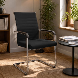 Ensemble de 2 chaises visiteurs Hakon noir