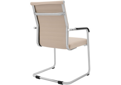 Ensemble de 2 chaises visiteurs Hakon crème