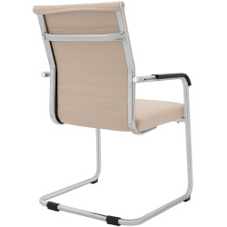Ensemble de 2 chaises visiteurs Hakon crème
