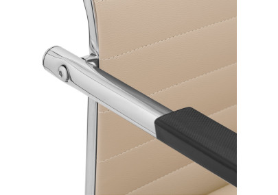 Ensemble de 2 chaises visiteurs Hakon crème