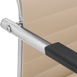 Ensemble de 2 chaises visiteurs Hakon crème